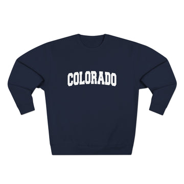 Buy navy Premium Colorado Retro Graphic Sweatshirt