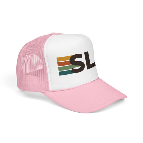 Salt Lake City, Utah Trucker Hat - SLC Abbr retro cap