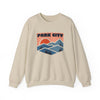 Park City, Utah Sweatshirt Retro Mountains, Park City Unisex Graphic Crewneck