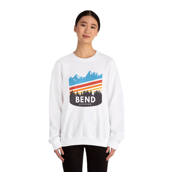 Bend, Oregon Sweatshirt - Unisex Retro Crewneck Bend Sweatshirt