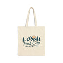 Park City, Utah Cotton Canvas Tote Bag - 15" x 16"-1