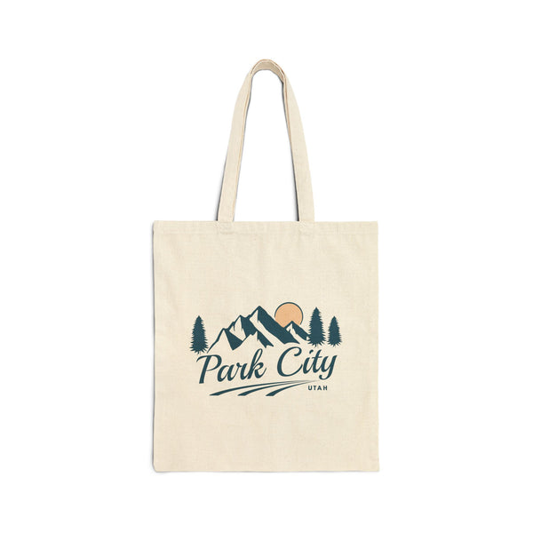 Park City, Utah Cotton Canvas Tote Bag - 15
