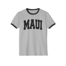 Maui, Hawaii Cotton Ringer Graphic Tee - Unisex Maui T Shirt, Vintage Style Tee, Men's/Women's Tee-1