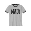 Maui, Hawaii Cotton Ringer Graphic Tee - Unisex Maui T Shirt, Vintage Style Tee, Men's/Women's Tee