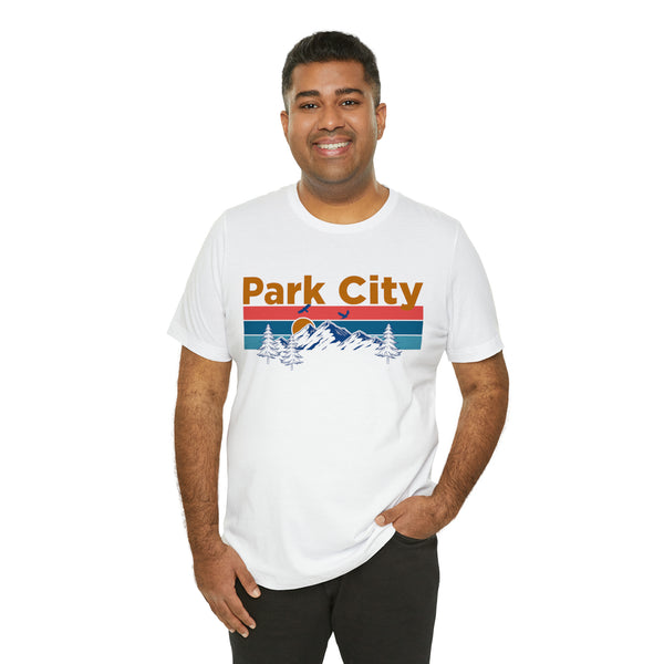 Park City, Utah Shirt - Mountain Sunset Unisex Park City T-Shirt