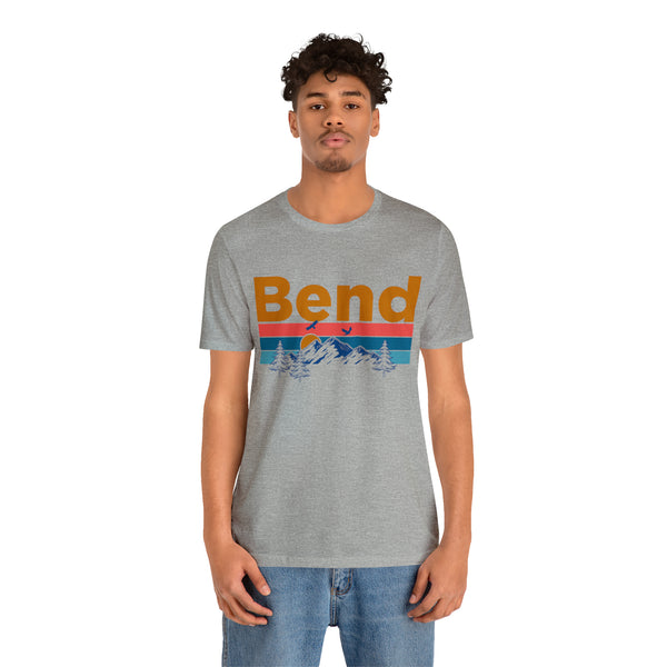 Bend, Oregon Shirt - Mountain Sunset Unisex Bend T-Shirt