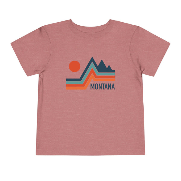 Montana Toddler T-Shirt - Retro Palm Tree Unisex Toddler Montana Shirt