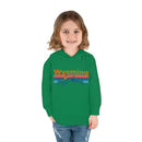 Wyoming Toddler Hoodie - Retro Mountain Sun Unisex Wyoming Toddler Sweatshirt-14