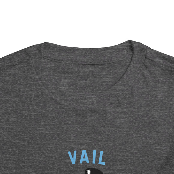 Vail, Colorado Toddler Skiing Snowman Graphic Tee - Kids Vail Shirt