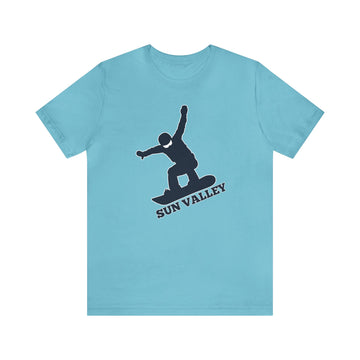 Buy turquoise Sun Valley, Idaho T-Shirt - Snowboard Unisex Sun Valley Shirt