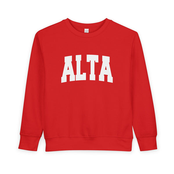 Alta, Utah Toddler Sweatshirt - Alta Toddler Crewneck Sweatshirt