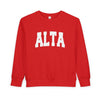 Alta, Utah Toddler Sweatshirt - Alta Toddler Crewneck Sweatshirt