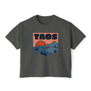 Women's Taos, New Mexico Boxy Graphic Tee - Slightly Cropped-3