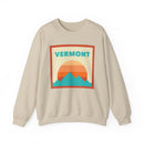 Retro Vermont Sweatshirt, Mountain Sun Design, Unisex Crewneck, Gift for Outdoorsy Friends, Vintage Vermont Jumper-4