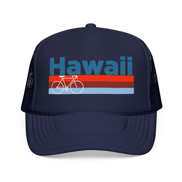 Buy dark-navy Hawaii Trucker Hat - Foam Hawaii Bike Cap