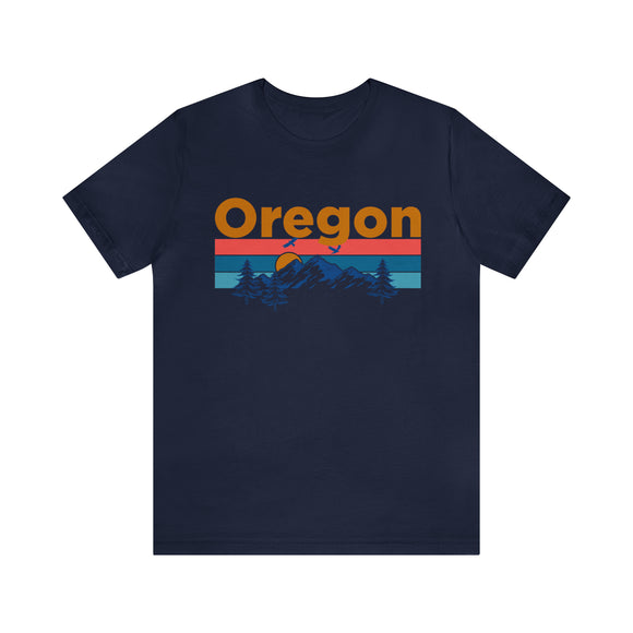 Oregon T-Shirt - Mountain Sunset Unisex Oregon Shirt