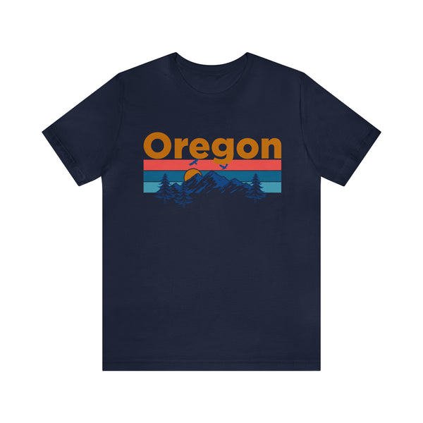 Oregon T-Shirt - Mountain Sunset Unisex Oregon Shirt