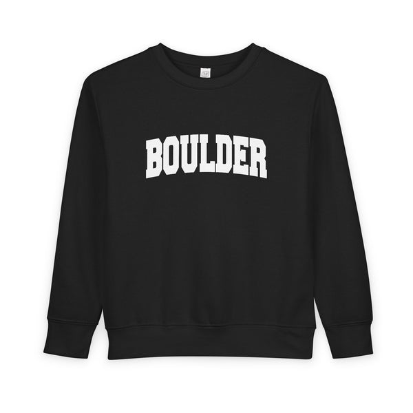 Boulder, Colorado Toddler Sweatshirt - Boulder Toddler Crewneck Sweatshirt