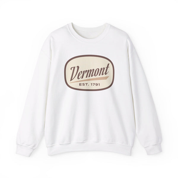 Vermont Sweatshirt - Unisex Retro Vermont Crewneck Sweatshirt