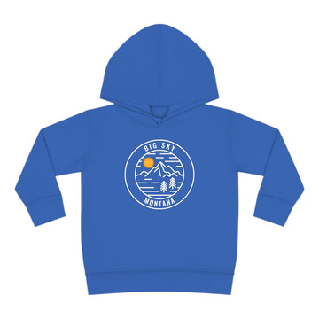 Buy vintage-royal Big Sky, Montana Toddler Hoodie - Unisex Big Sky Toddler Sweatshirt