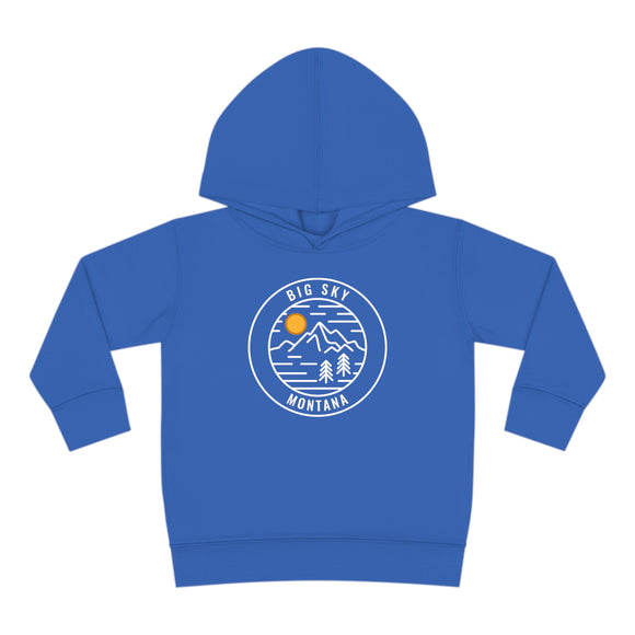 Big Sky, Montana Toddler Hoodie - Unisex Big Sky Toddler Sweatshirt