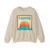 Retro Lake Tahoe, California Sweatshirt, Mountain Sun Design, Unisex Crewneck, Gift for Outdoorsy Friends, Vintage Jumper
