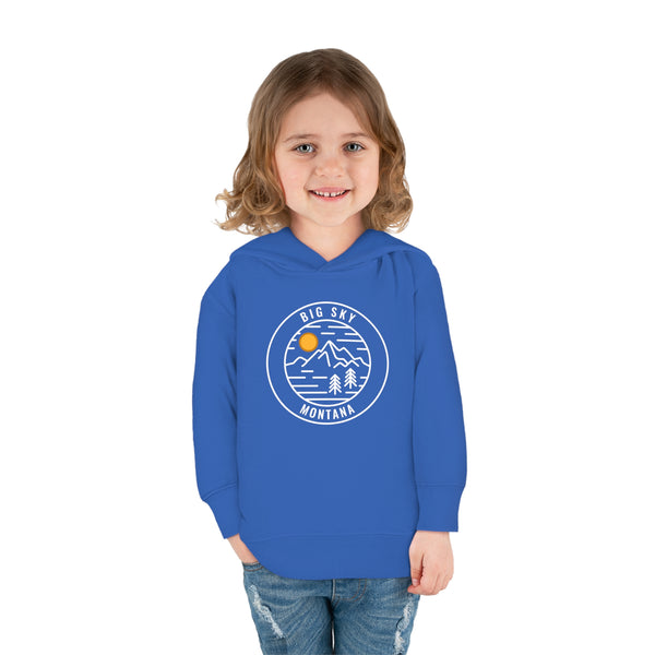 Big Sky, Montana Toddler Hoodie - Unisex Big Sky Toddler Sweatshirt