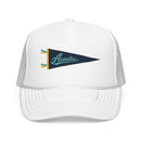 Acadia National Park Pennant Trucker Hat — Vintage Foam Mesh Cap-6