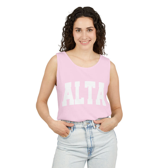Alta, Utah Tank Top Unisex | Comfort Colors - 100% Cotton
