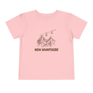 Buy pink New Hampshire Toddler T-Shirt — Vintage Gondola Ski Mountain Tee