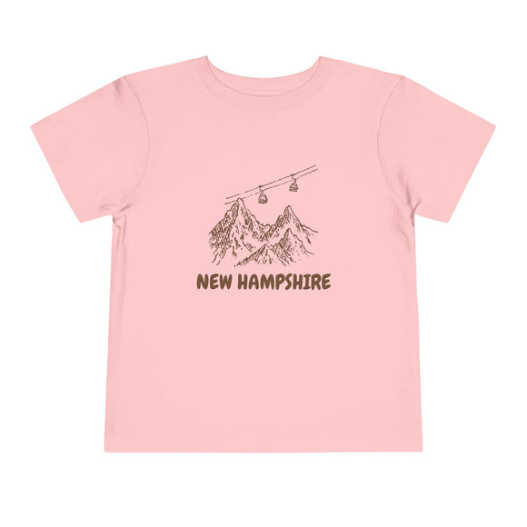 New Hampshire Toddler T-Shirt — Vintage Gondola Ski Mountain Tee