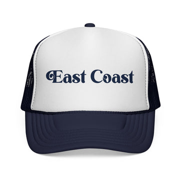 Buy dark-navy East Coast Retro Mountains Trucker Hat