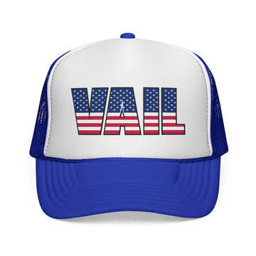 Vail Colorado Stars and Stripes Trucker - 0