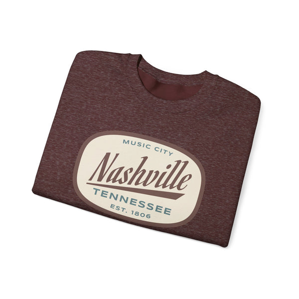 Nashville, Tennessee Sweatshirt - Unisex Retro Crewneck Nashville Sweatshirt