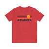 Atlanta, Georgia T-Shirt Retro Sun Ombre Unisex Tee, Vintage Georgia Tee, Mountain Sun Atlanta Tee, Georgia Souvenir Shirt