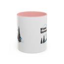 Stowe, Vermont Retro Snow Skiing Mountain 11 oz Mug, Ski Lodge Decor Coffee Cup, Mountain Gondola  Lover Gift, Retro Skiing Mug-3