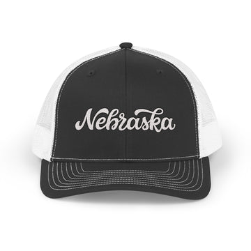 Nebraska Snapback Trucker Cap - Embroidered Nebraska Hat - 0