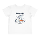 Ludlow, Vermont Yeti Snowboard Toddler Tee-2