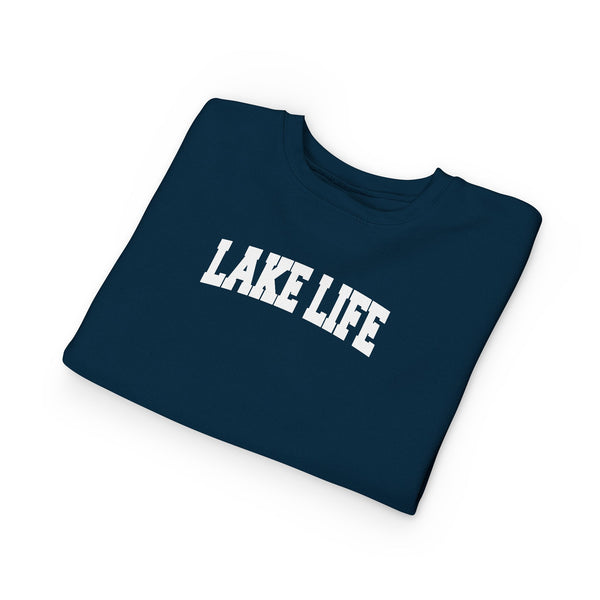 Lake Life Toddler Sweatshirt - Lake Life Toddler Crewneck Sweatshirt