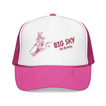 Big Sky, Montana Ski Bunny Foam Trucker Hat