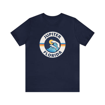 Buy navy Jupiter, Florida T-Shirt - Unisex Jupiter Shirt - Wave Circle