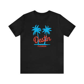 Buy black Destin, Florida T-Shirt - Unisex Destin Shirt - Palm Script
