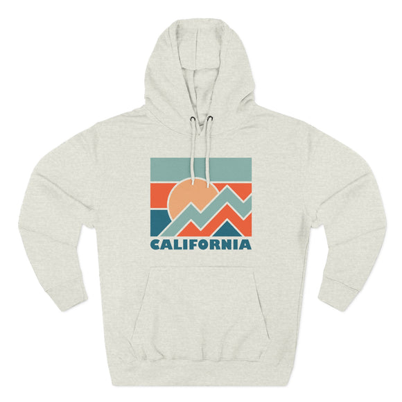 California Hoodie - Retro Mountain Unisex Sweatshirt