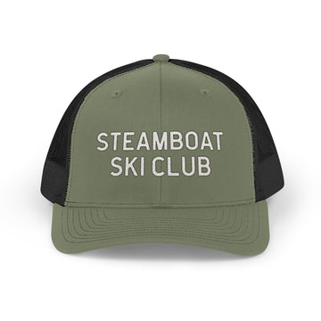 Buy loden-black Steamboat, Colorado Snapback Trucker Cap - Embroidered Steamboat Hat