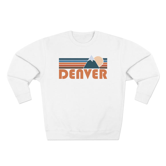 Premium Denver, Colorado Retro Mountain Graphic Sweatshirt