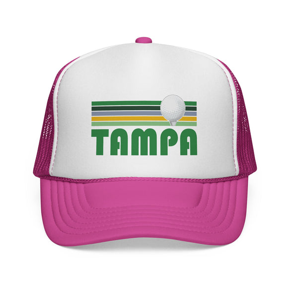 Tampa, Florida Retro Golf Trucker Hat
