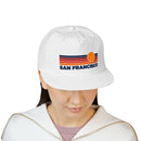 San Francisco, California retro sunset Surf Cap | vintage striped sun state hat-3