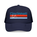 Cincinnati, Ohio Trucker Hat - Foam Cincinnati Bike Cap-3