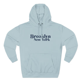 Buy blue-mist Premium Brooklyn, New York Hoodie