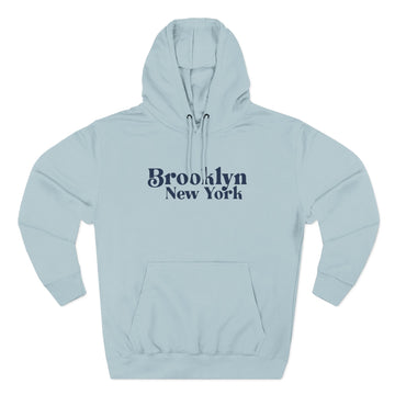 Buy blue-mist Premium Brooklyn, New York Hoodie